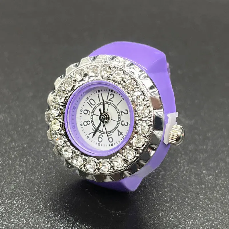 Luxury Brand Free Size Rings Quartz Watches Women Men Ring Diamond Watch Ladies Fashion Clock Relojes