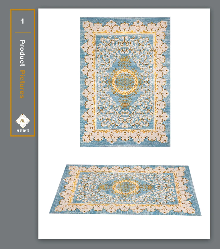 Wholesale Hot Selling Area Carpet Customization 3D Printing Living Room Decoration Carpets and Rugs Customized Modern Reversible