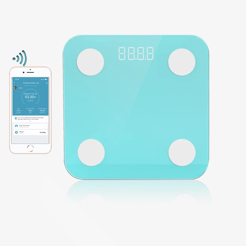 Умный анализатор OEM цифровые электронные весы для ванной комнаты индивидуальные персональные умные с Bluetooth веса тела