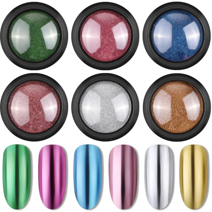 
12 colors Nail chrome polish Powder magic mirror nail powder magic mirror effect pigment powder 