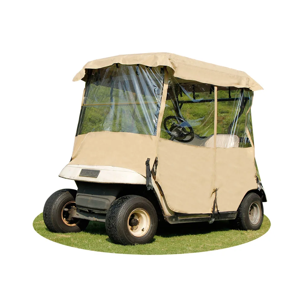 hot sale High quality with doors rain cover Universal Golf cart enclosure rain cover Canopy with PVC coated oxford fabric