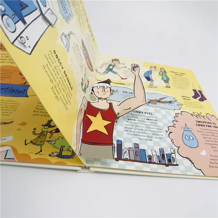 Hot sale customized size hard cover 3d children pop-up board book printing service