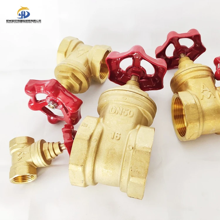2 Inch Manual Water Valve Female Thread Long Body Non-rising Stem Copper/Brass Gate Valve