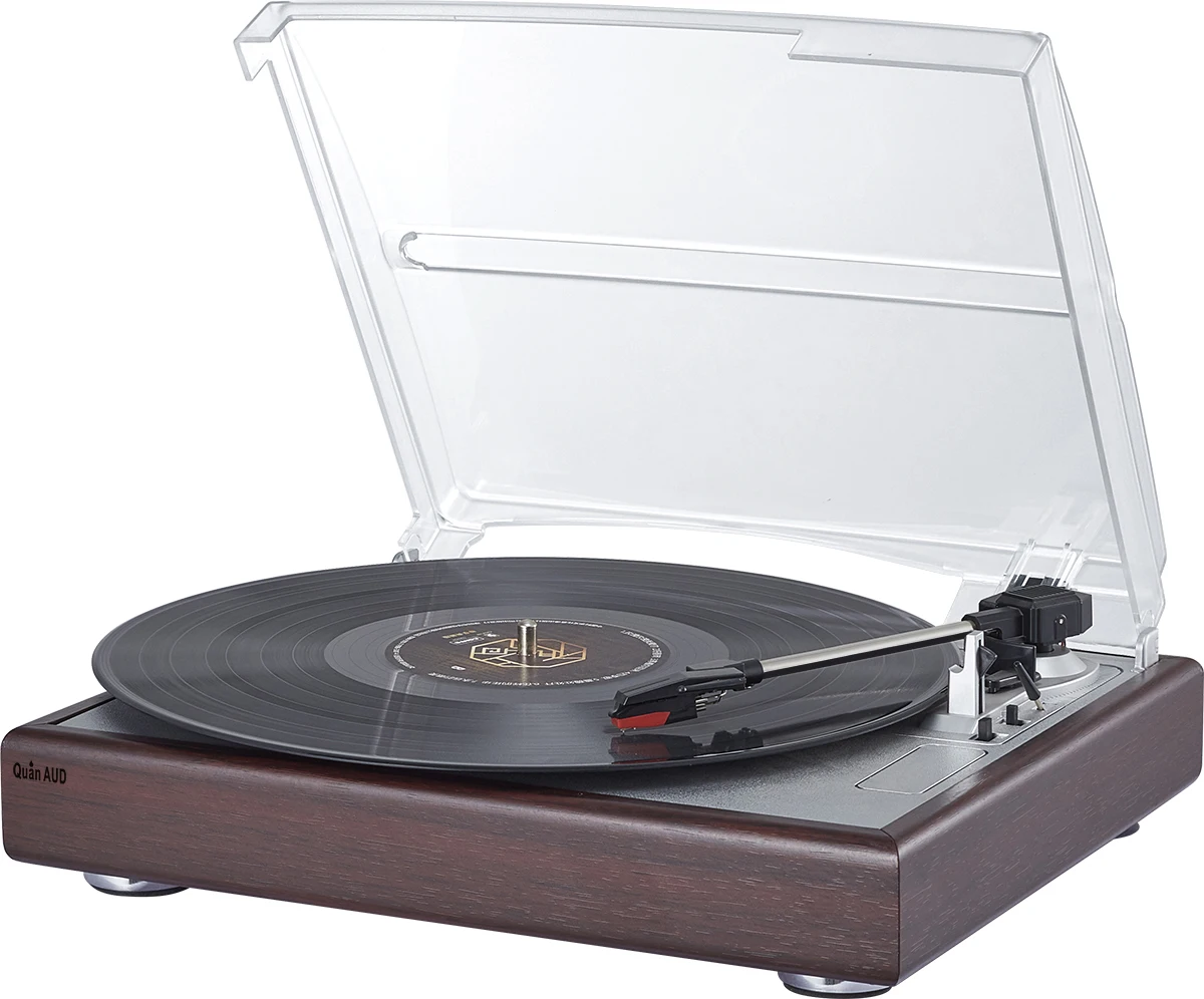 OEM high end custom Radio 3 Speeds LP retro radio turntable gramophone