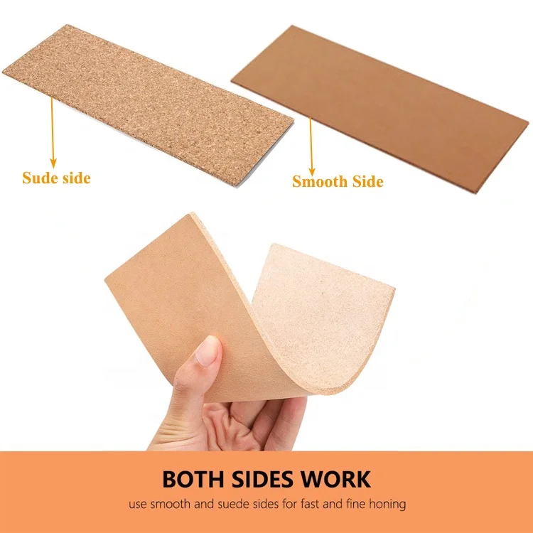 Wholesales high quality double sides leather strop with wood stand