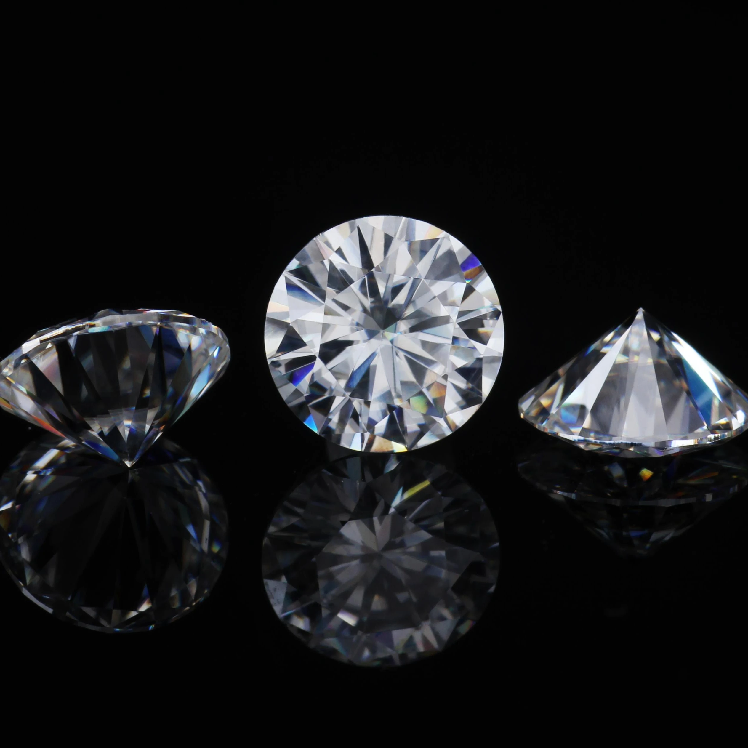 D Color Loose Mosanite Round Shape GRA Certificate Lab Grown Diamond  VVS1 Loose  Moissanite