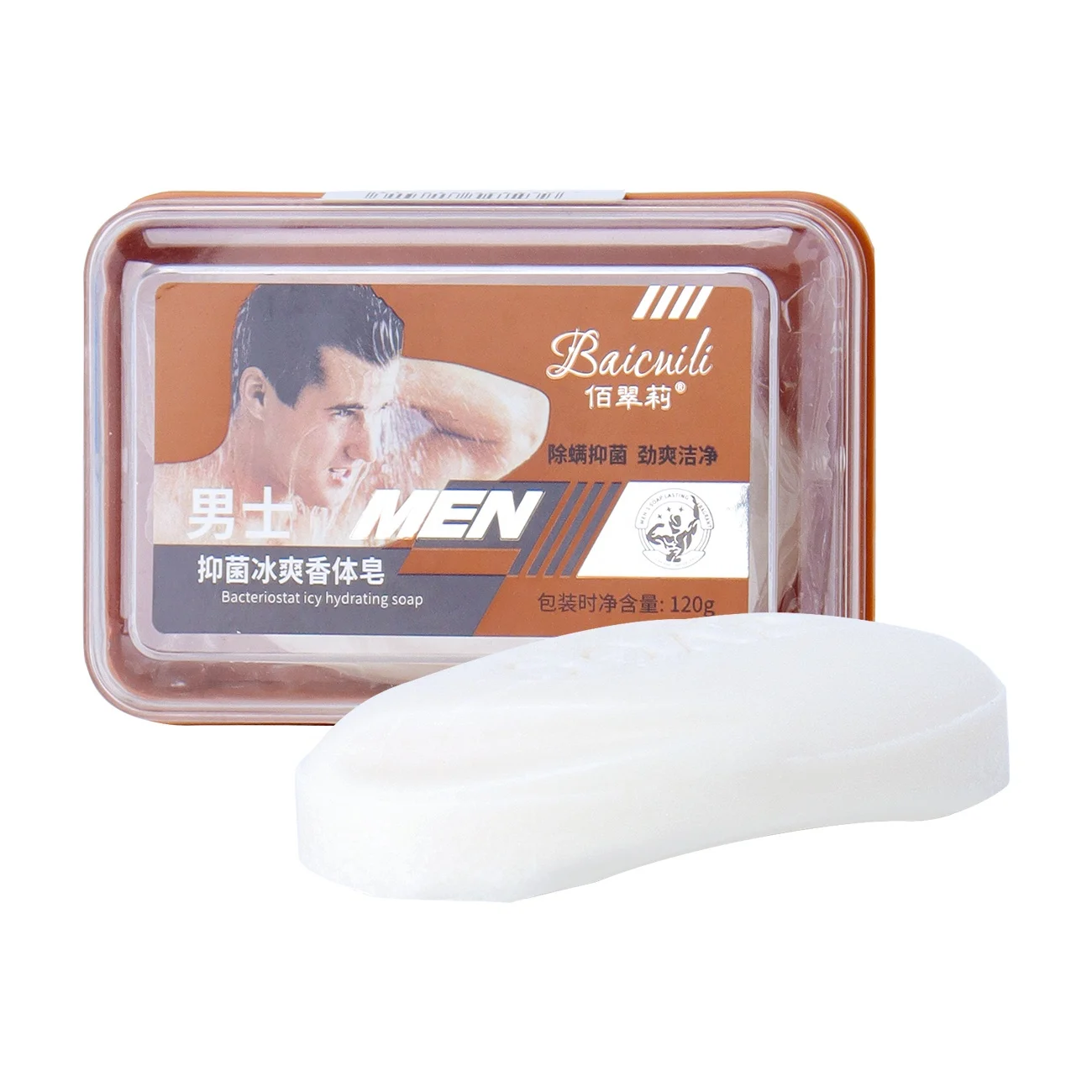 Organic bath soap wholesale Refreshing mite removal and antibacterial perfume foam bath toilet soap for men