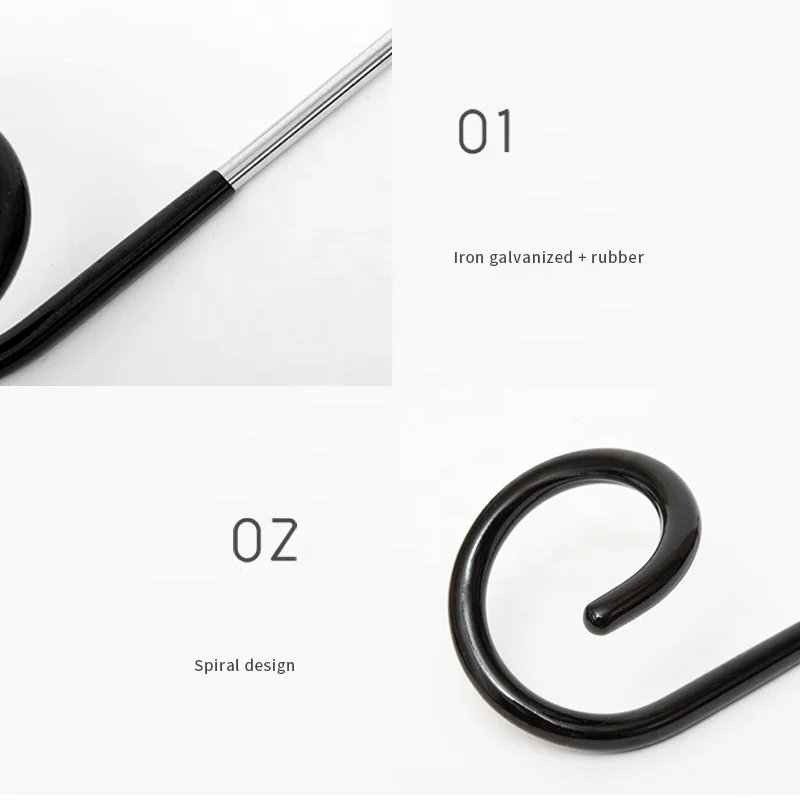 Outdoor multi-functional tent light hook thick camping light stand two-way pig tail S double head clothes hanging portable