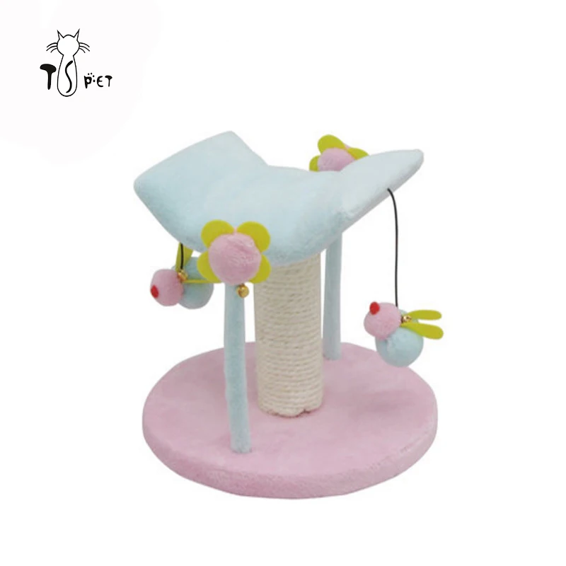 Wholesale Original Design Faux Fur Hemp Rope Cat Tree Scratch Post