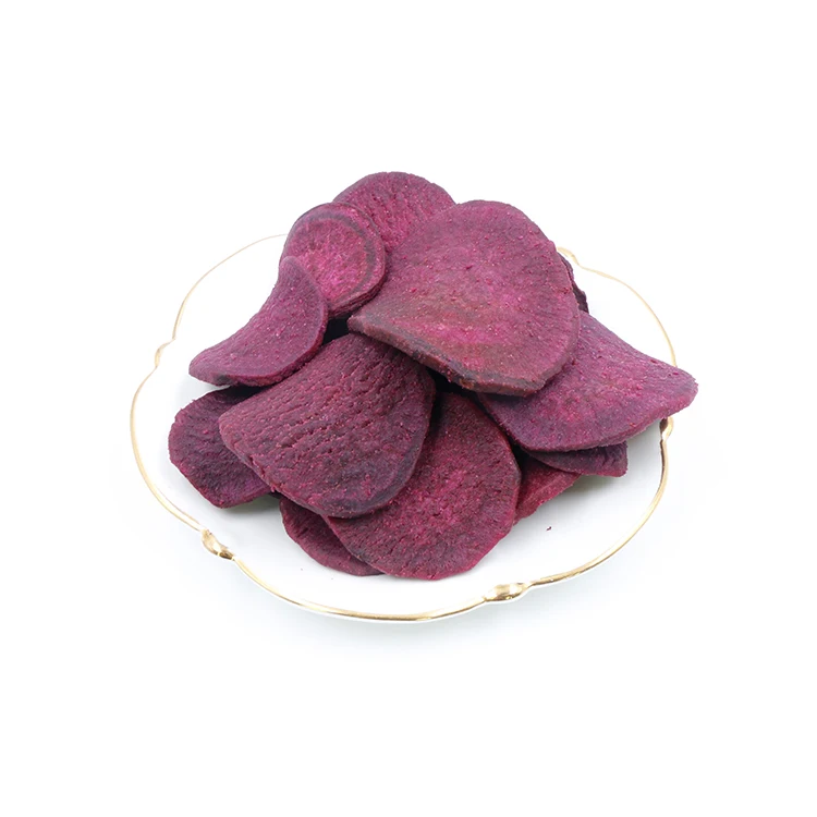 
Fried Delicious Vacuum Low-temperature Snacks Sweet Potato Chips Purple Potato Chips 