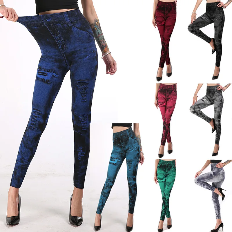 Fashionable Butt Lifting Plus Size Solid Candy Color Sexy Tights Leggings For Women High Waist Thin Soft Women Sexy Tights