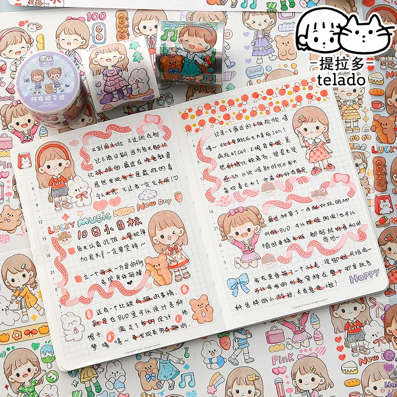 1pcs/lot Washi Masking Tapes Abu skirt control  Decorative Adhesive Scrapbooking DIY Paper Japanese Stickers