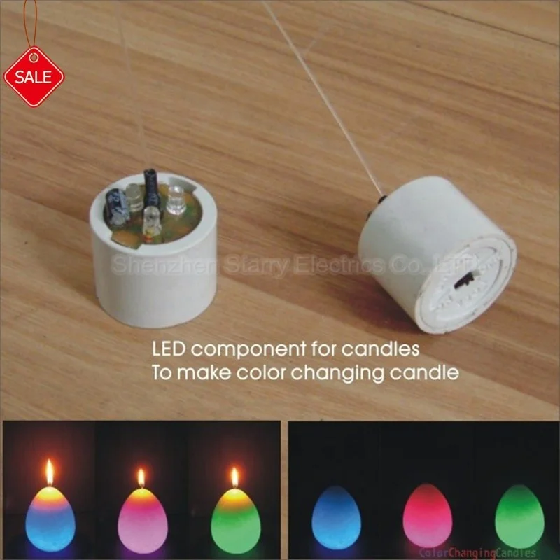 LED device for light sensor color changing wax led candle