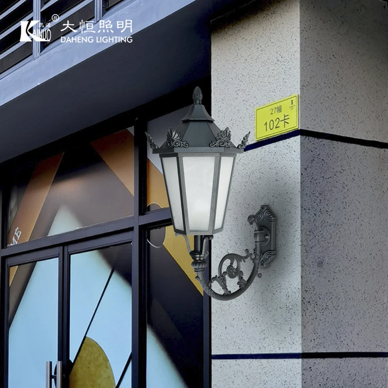 Classic antique lantern shape exterior wall lamp outdoor lighting with ETL/CE certification DHK-9188