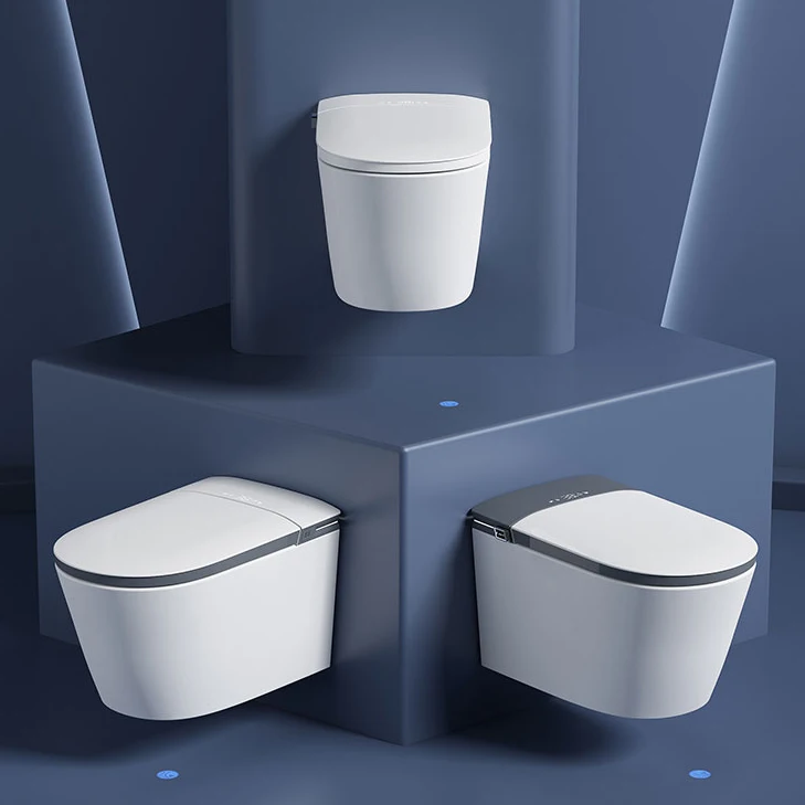 High-End Intelligent Wall Mounted Toilet Bowl Bathroom Wc Electronic Toilet Commode Automatic Smart Toilets