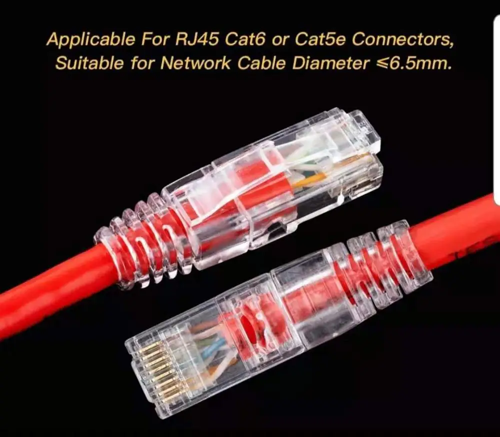  Прозрачные ботинки RJ45 для разъема