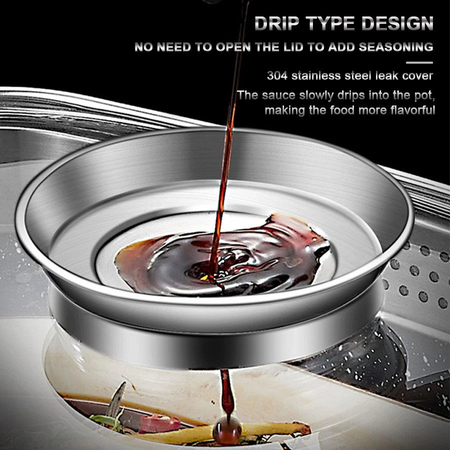 Multi-functions Kitchen Cooker 32cm 6L Extra Large Medical Stone Aluminum Alloy 2 Layer Food Fish Oval Steamer Pot