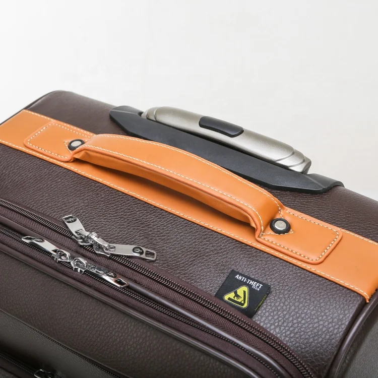 
PU Leather travel luggage Bags sets factory price Trolley Suitcase trolley luggage 