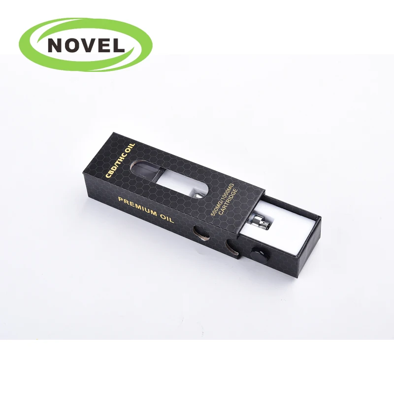 Custom empty 510 thread cbd 1ml vape pod cartridge cbd holder packaging box
