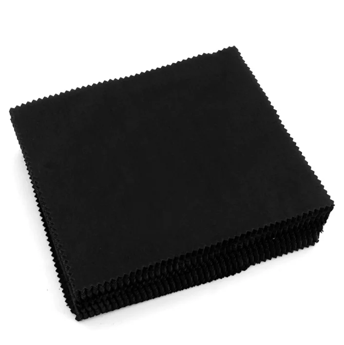 Qmoon Sunglasses Accessory Cleaner Clothes Black Custom Logo Microfiber Sunglasses Cleaning Cloth