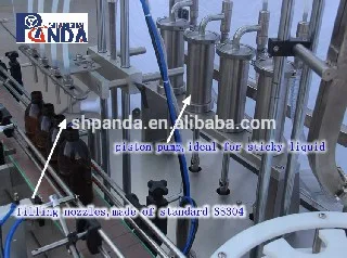 Automatic Plastic Glass Bottle Liquid Syrup Filling Machine