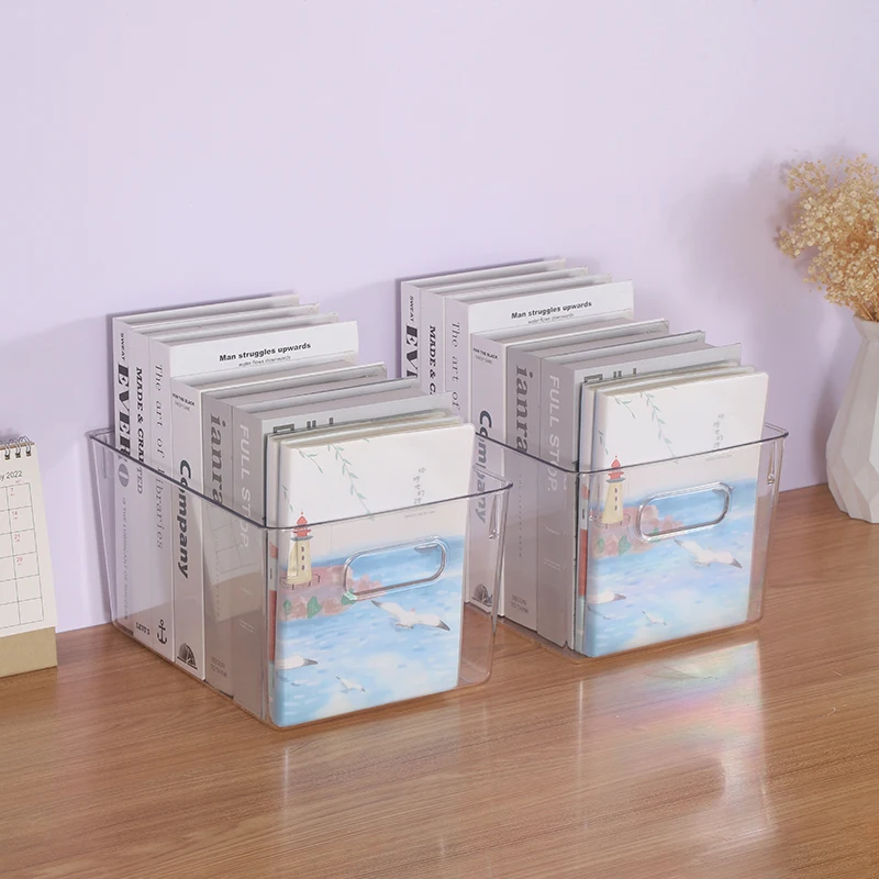 Factory Hot Sale Large size Durable household cosmetic Boxes Plastic Stackable Bin Book Storage Box
