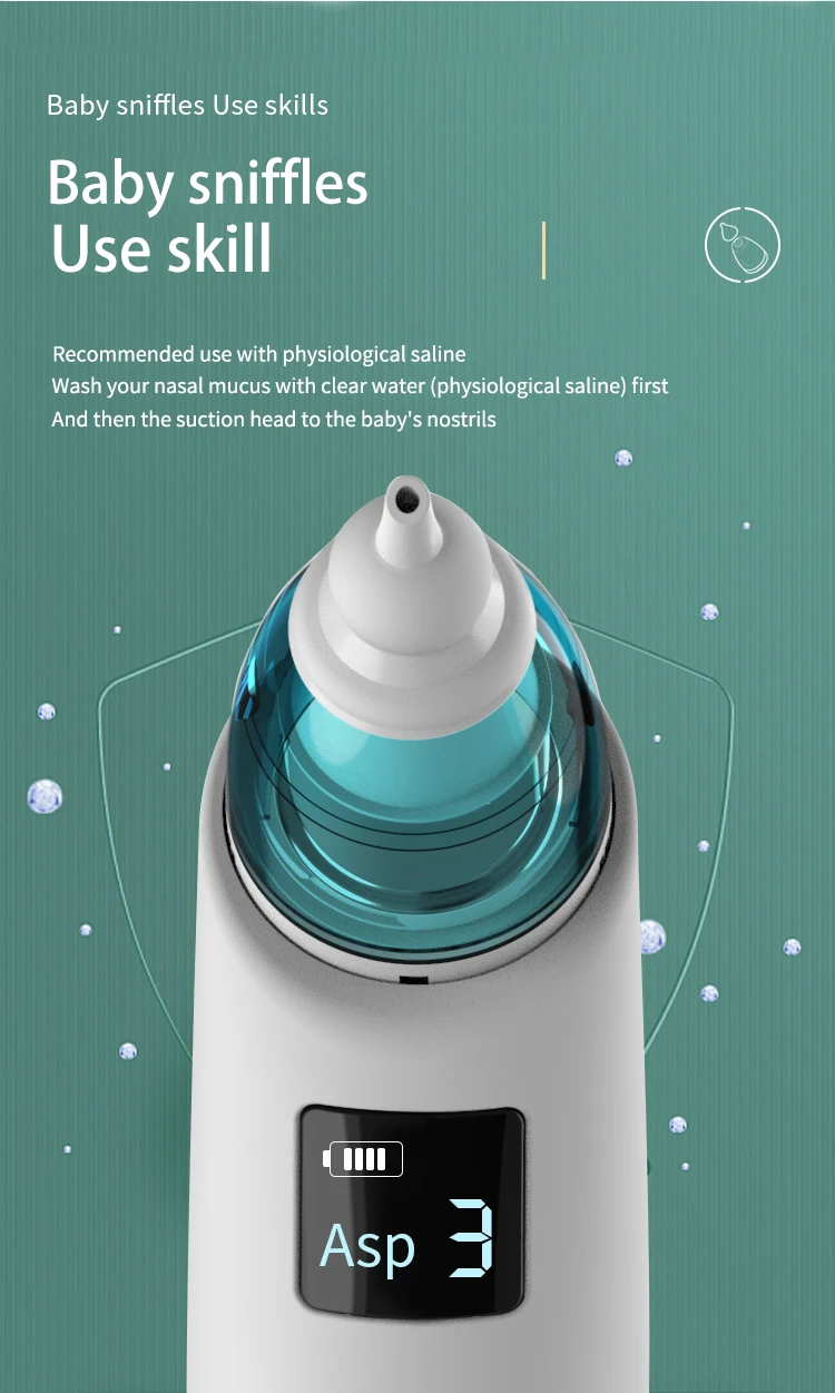 electronic nasal aspirator mucus extractor for babies 