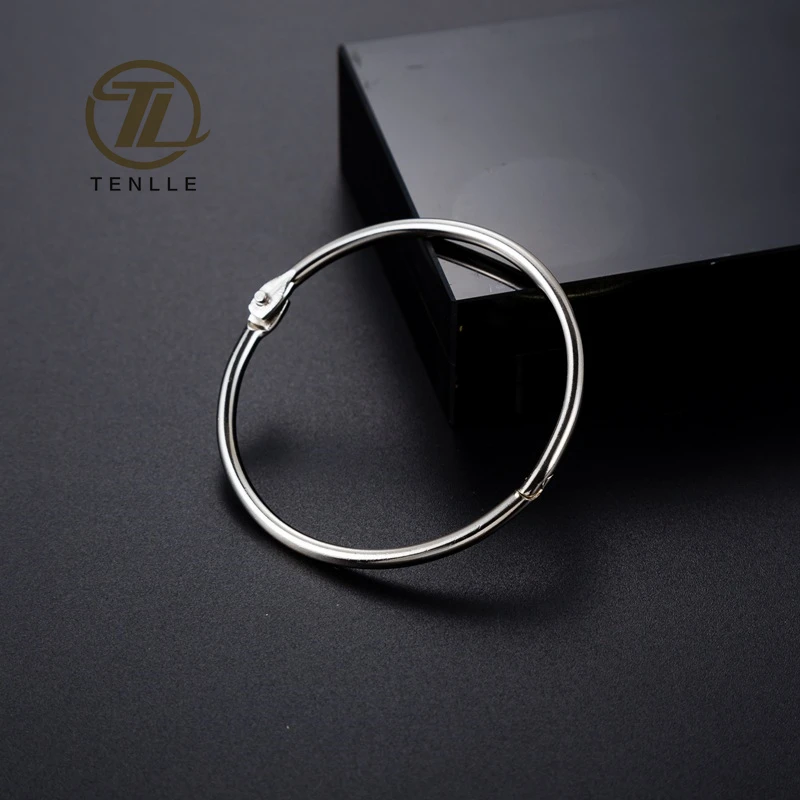 Silver Nickel Plated Book Rings Metal Loose Leaf Binder Rings