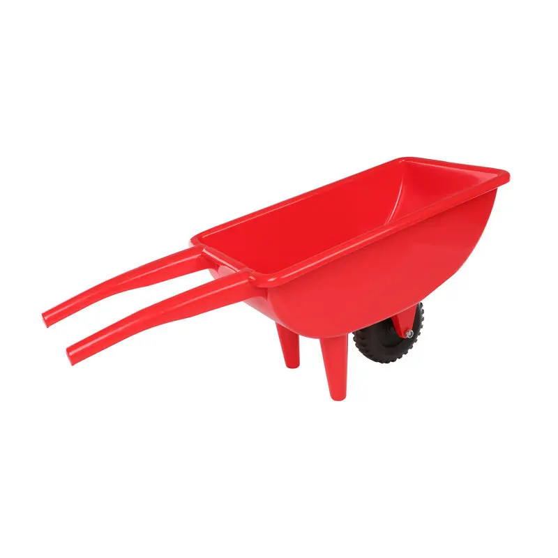 Cheap Outdoor Plastic Wheelbarrow for Preschool Kids Colorful Amusement Park Facility