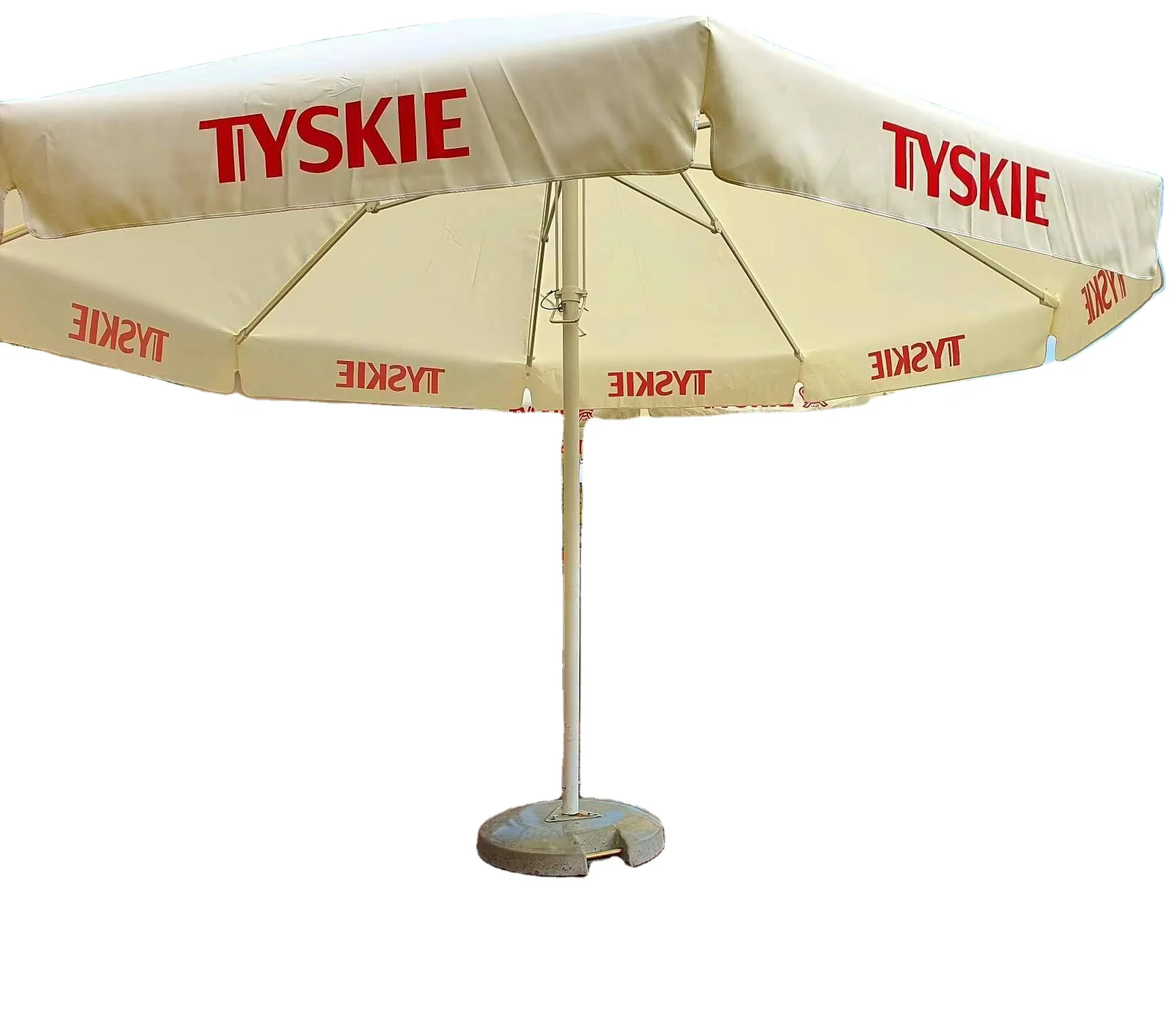 4 meters  round outdoor  TYSKIE beer brand  patio umbrella