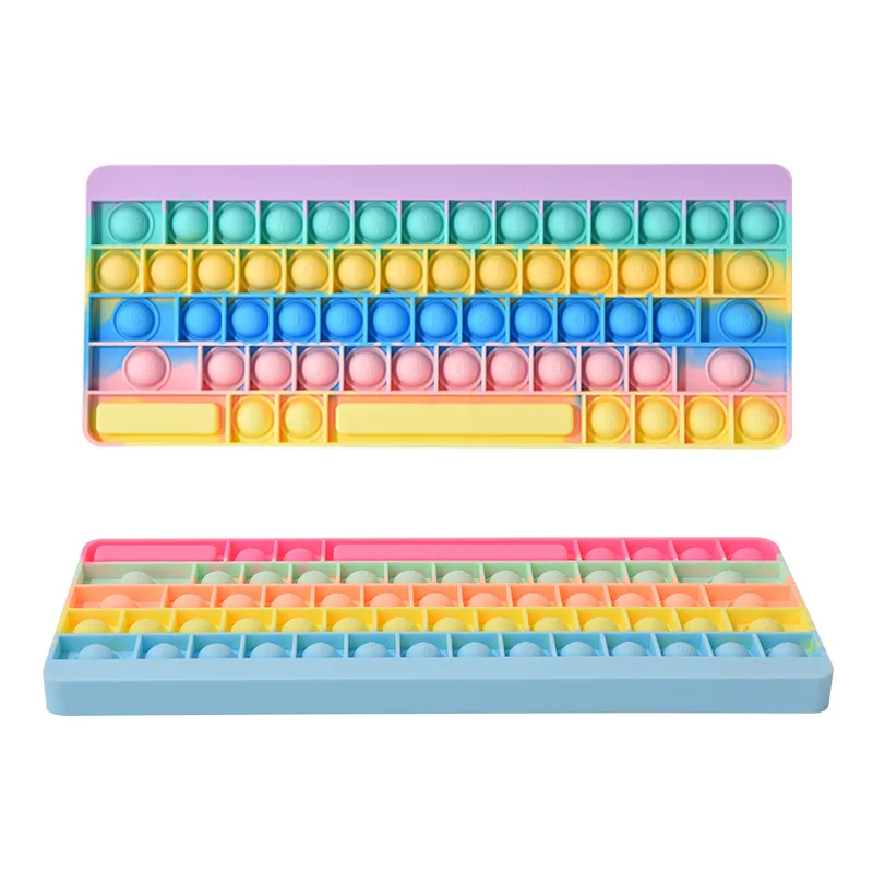 Customized comfortable and soft anxiety focus decompression adult fingertip toy keyboard