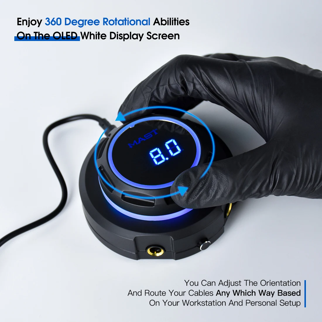 Hot wholesale Dragonhawk Mast Halo Tattoo Power Supply Box for Tattoo Machines Body Art