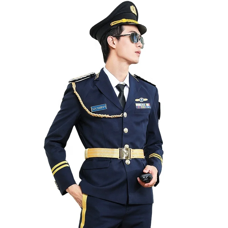 High Quality New Design BestDark Blue Color Security Guard Uniform Security Office Uniform