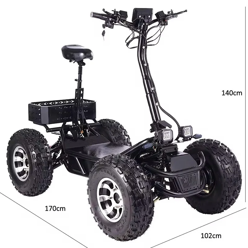 8000W Off Road Electric Scooter Popular 60V 50Ah Mountain Power Foldable ATV Off Road Electric Scooter for adult