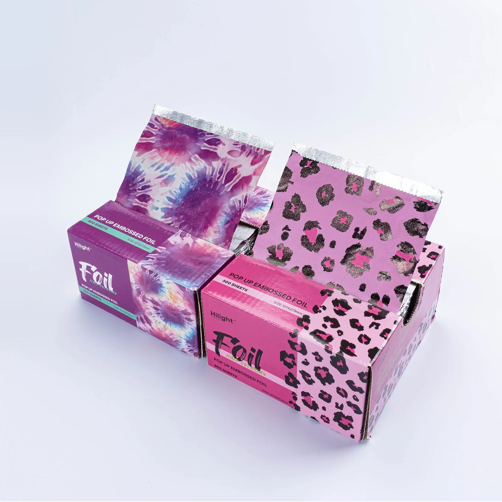 Embossed Hairdressing Pop Up Foils Coloring  Aluminium Foils Sheets Hair Salon Hairdresser Customized  Foils