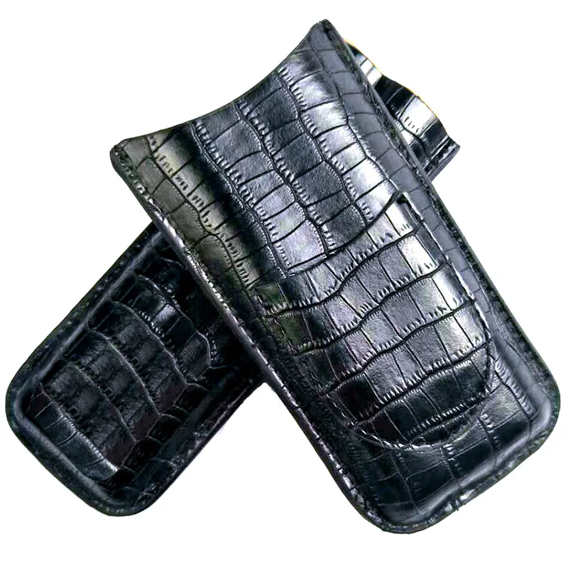 Hot Selling Carbon Fiber Cigar 2 Fingers Holder Travel Humidor Cigar Case