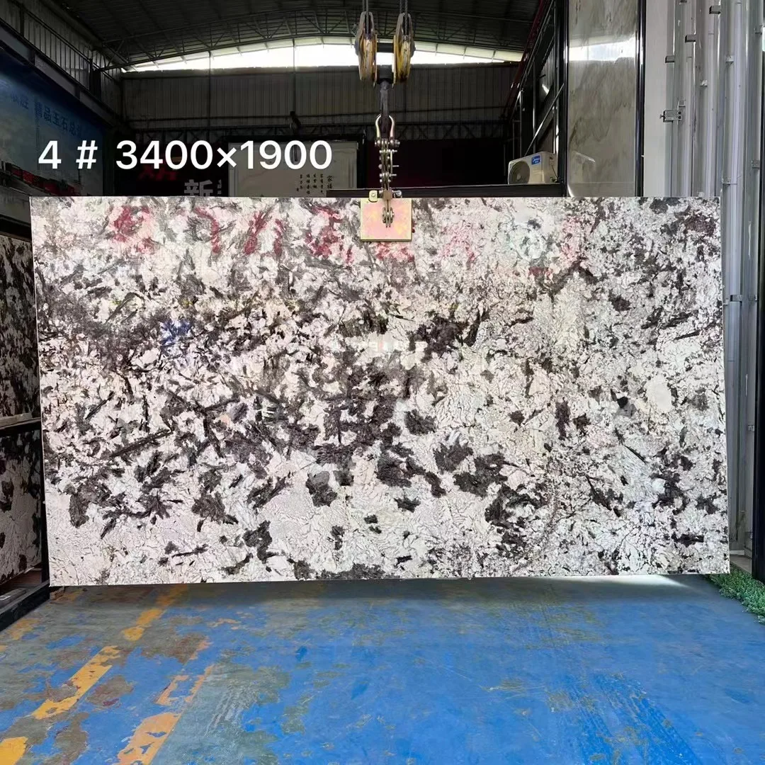 Snow Mountain Blue Marble Background Wall Decor Backlit Transparent Stone Island