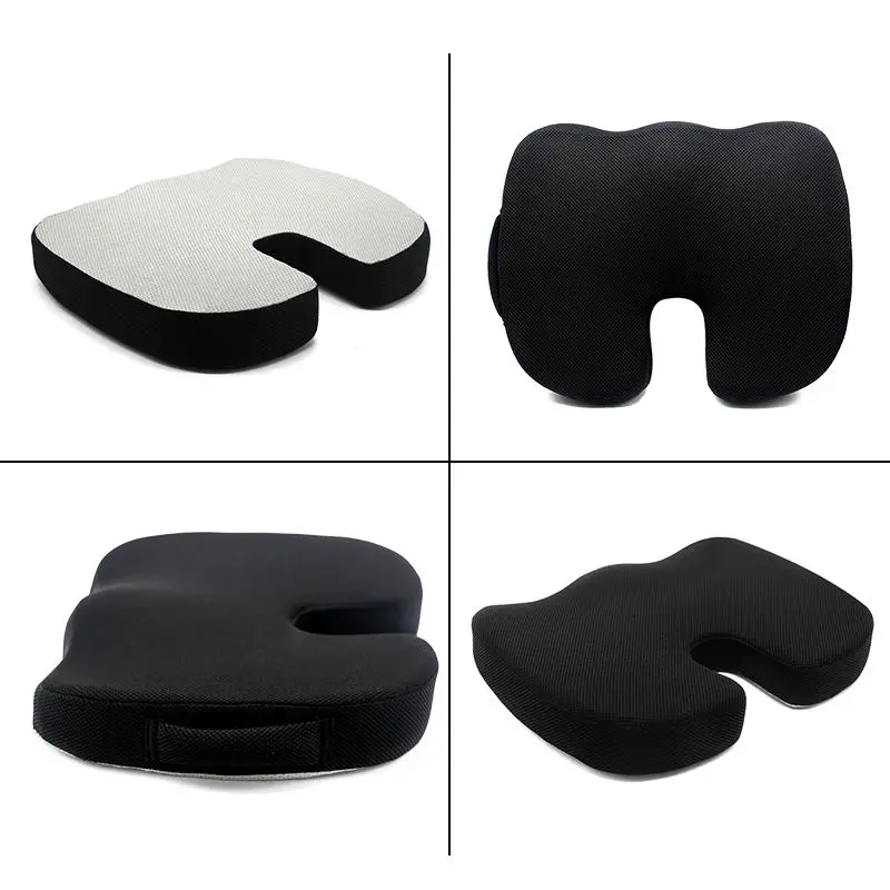 Custom Cooling Car Seat Cushion Outdoor Orthopedic Pressure Relief Memory Foam Gel U-Shape Seat Cushion