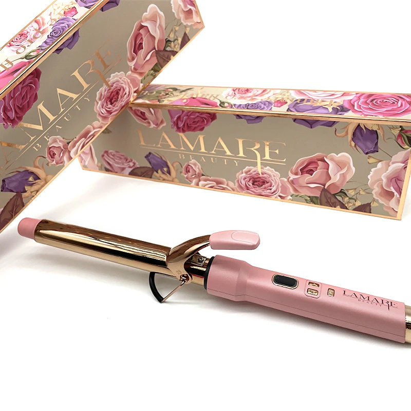 Professional Rotating Curling Iron Nano Titanium Curling Wand Hair Curler with Temps 260F to 460F