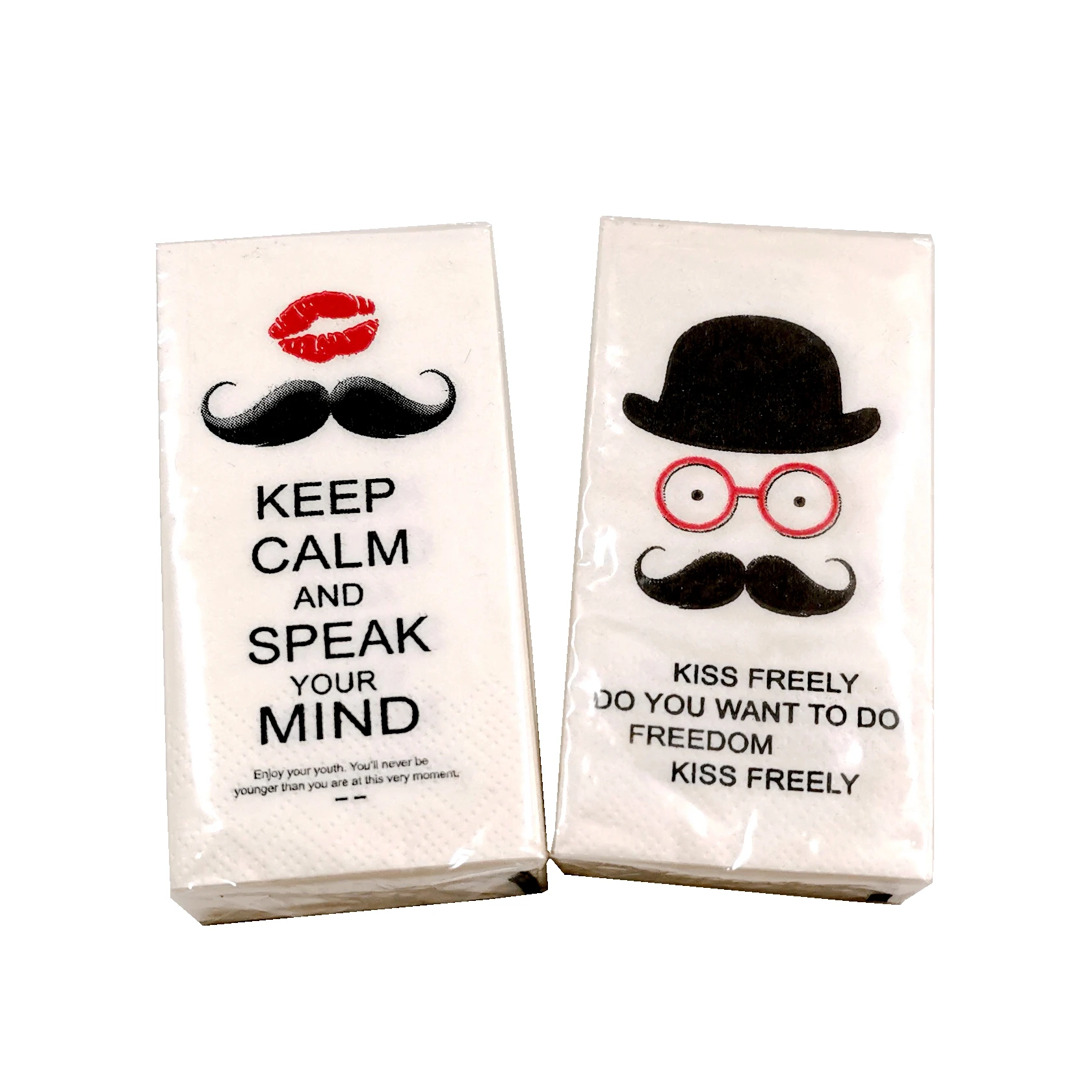 Customize Printed Pocket Tissue 3ply 4ply Mini Facial Tissue Handkerchief Paper for Fair in Advertising Paper Virgin Wood Pulp