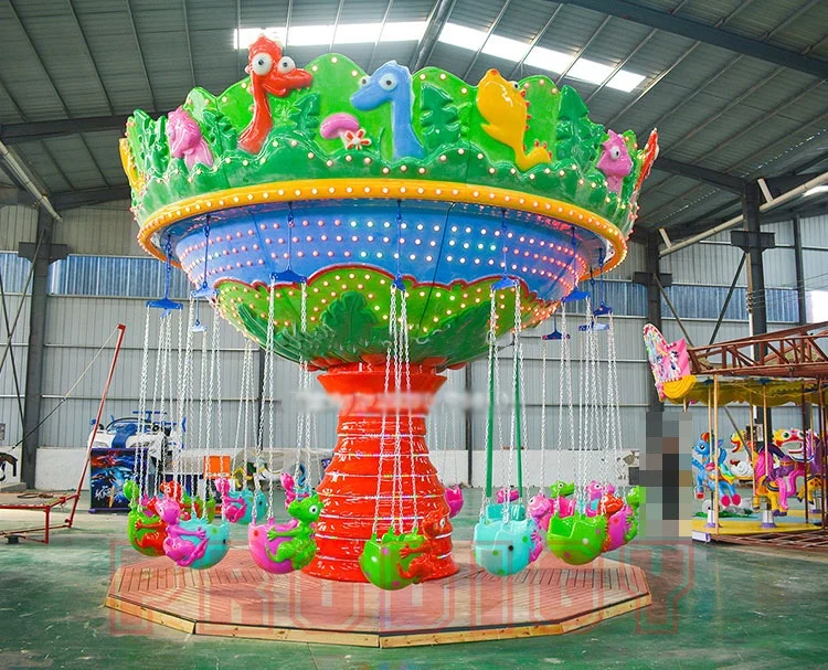 Kids Dreamy Entertainment Products Swing Carnival Amusement Park Rides 16 Seats Flying Chair