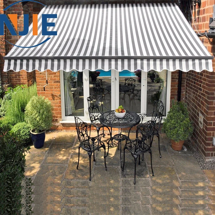 China factory made cheap electric retractable awning with motor and remote control