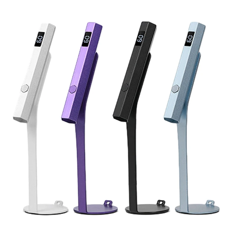 Customized Logo Adjustable Magnetic Nail Light Cheap Price 360 Degree Rotation One Finger Flash Cure Nail Lamp With Holder