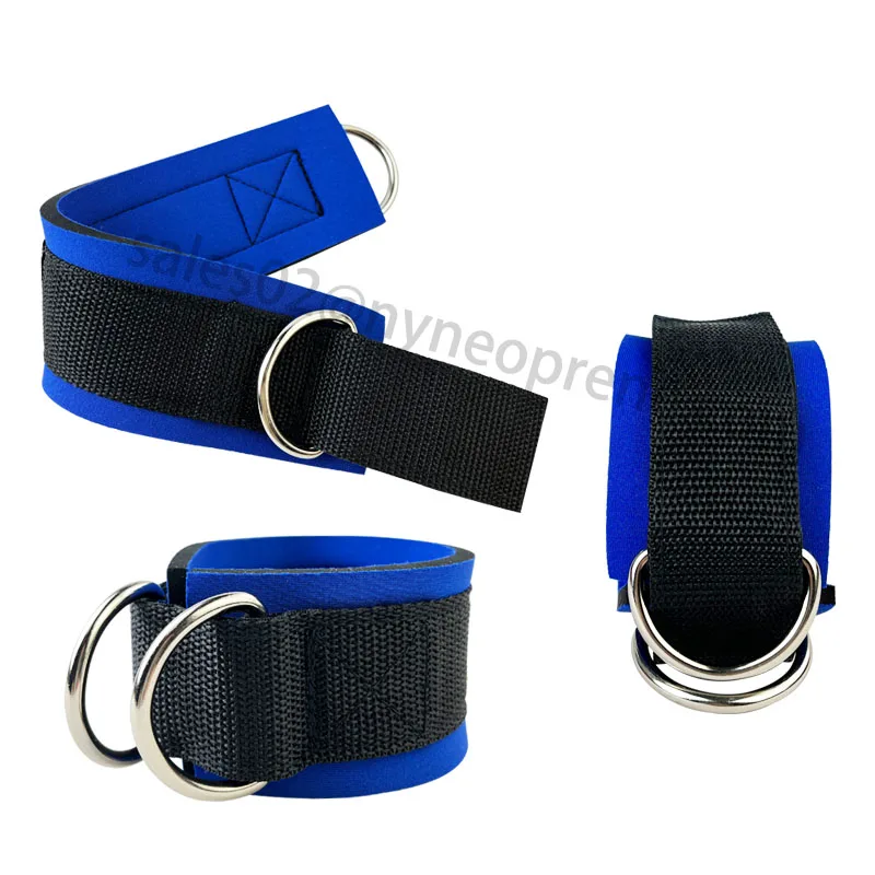 Custom Neoprene Sublimation Blanks Fitness Gym Exercise Ankle Strap for Cable Machine