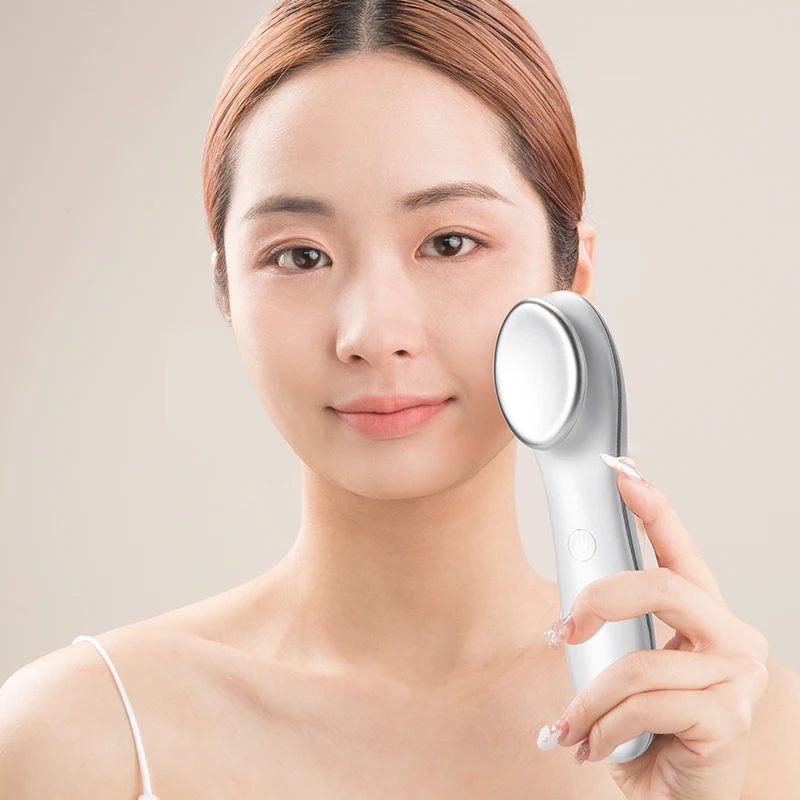 trend tiktok products cosmetics Reduce Fine Lines Vibration Heating Eye Massage Products 9 LED Color Electric Eye Beauty Wand