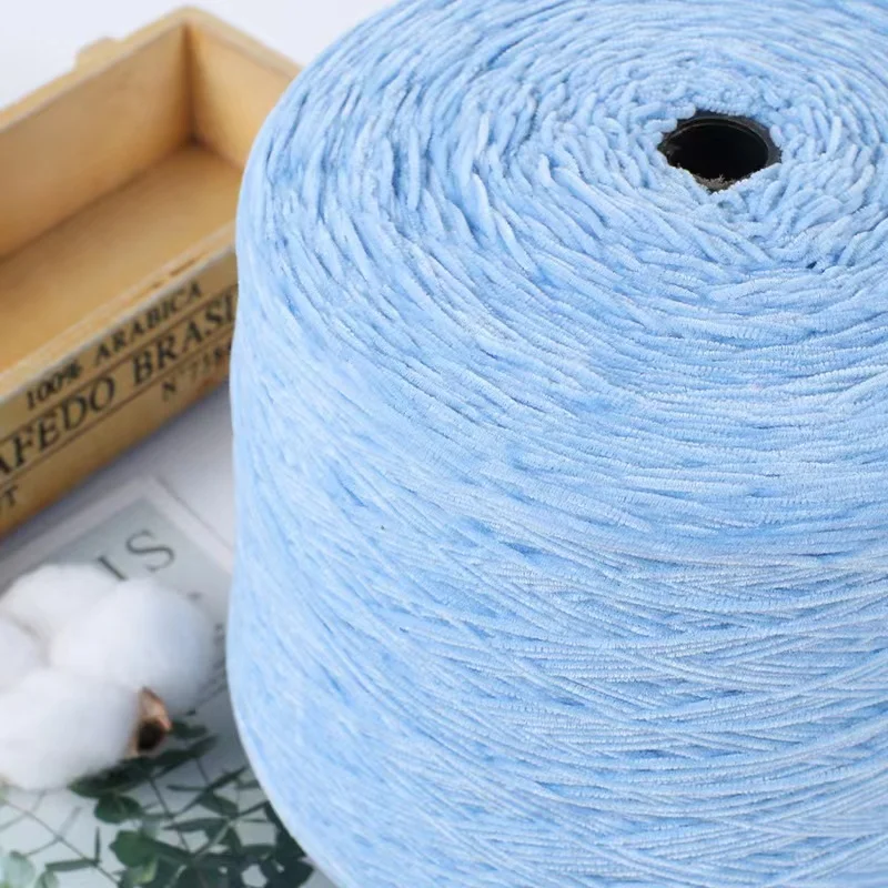 Polyester roving crochet yarn chenille yarn chunky polyester yarn