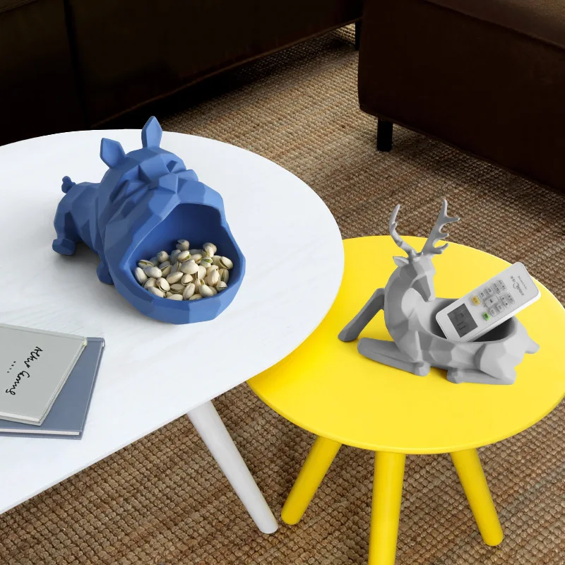 Cute Animal Storage Ornaments Nordic Unique Home Decor