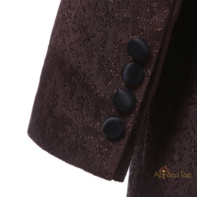 
APHACATOP 2020 Burgundy Men Wedding Suits TR or Wool Custom 