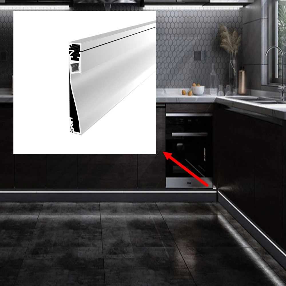 TW 1680 Led Strip Light Plaster Led Skirting Channel Recessed Led Linear Light Led Aluminum profile