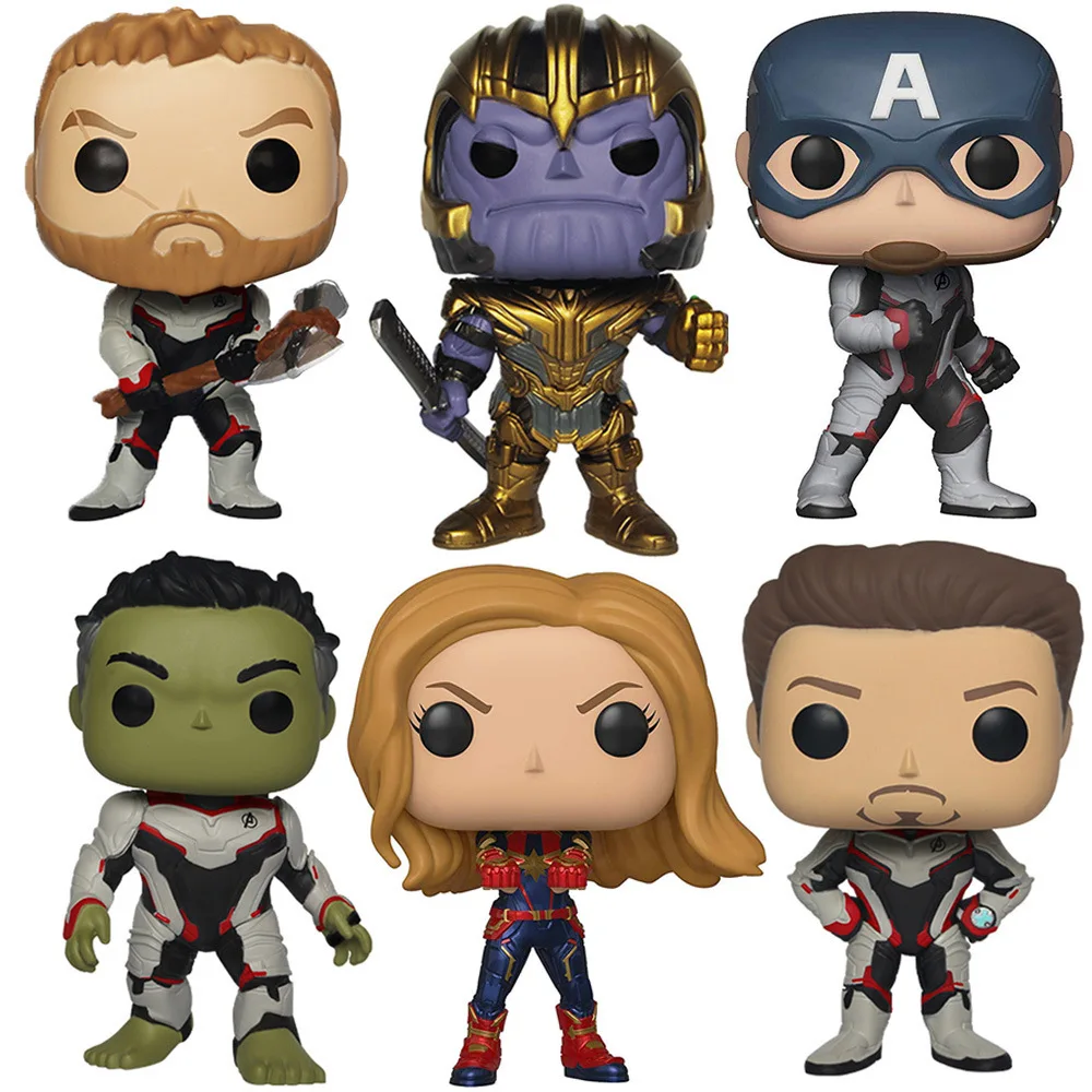 Куклы Funko POP Marvel-Мстители фигурки игрушки танос железный человек